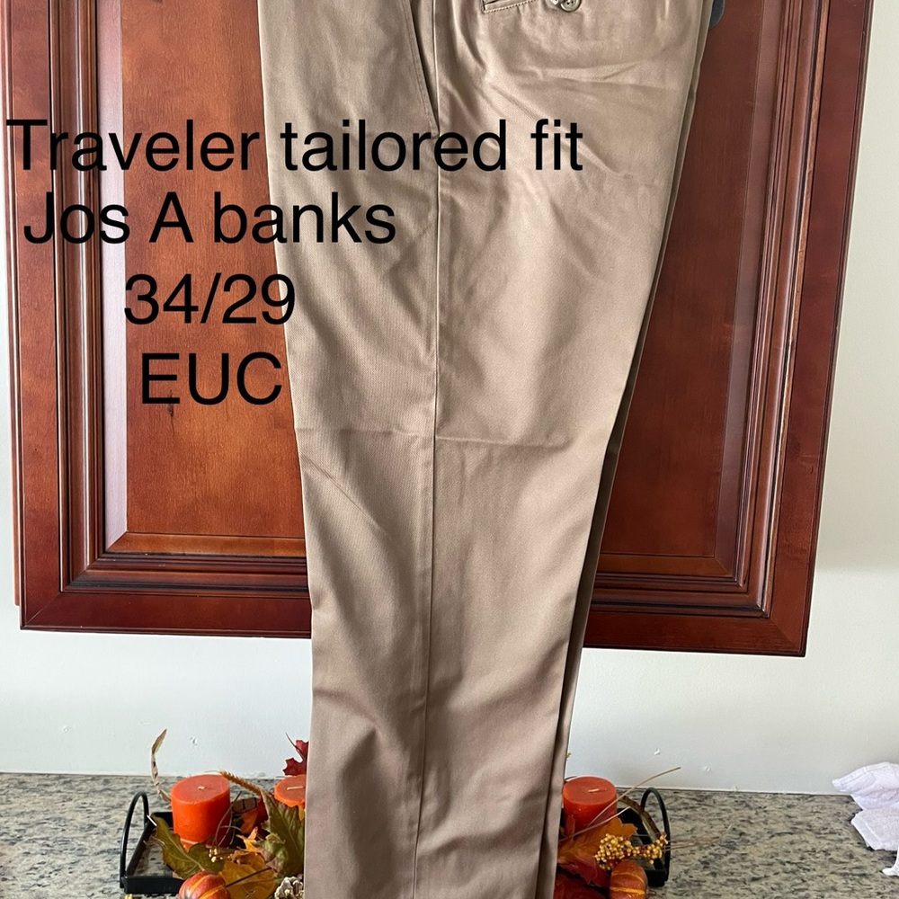 Jos. A. Bank Men's Khaki Traveler Pants